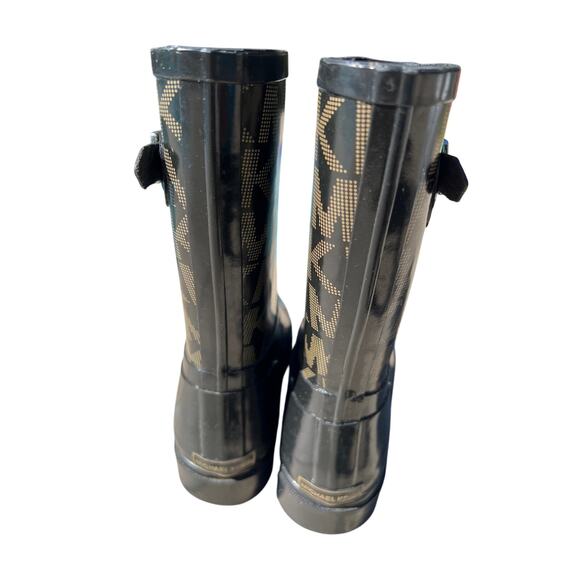 Michael Kors Black Calf  Rainboots in a Size 7 - Picture 5 of 10